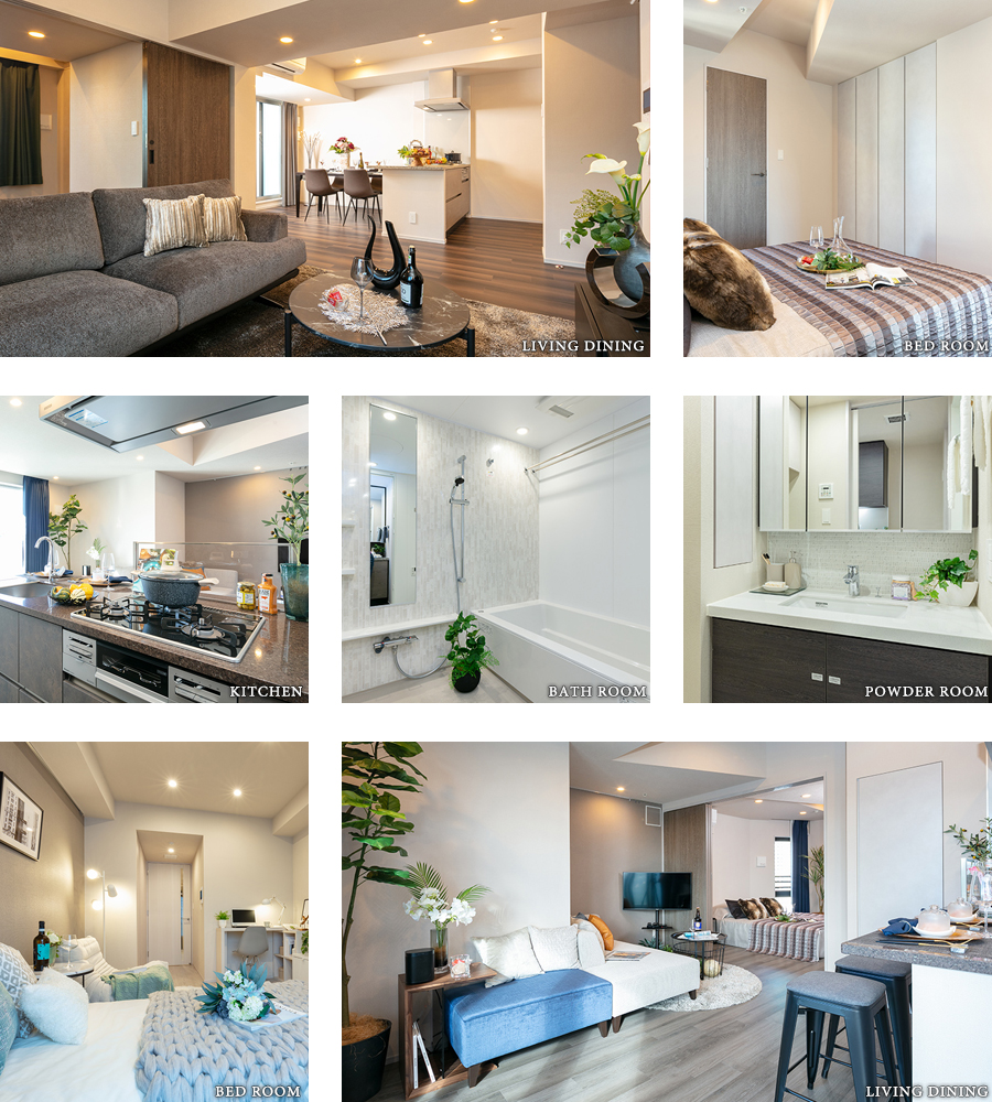 ザ・パークハビオ麻布十番:リビング・ベッドルームの写真