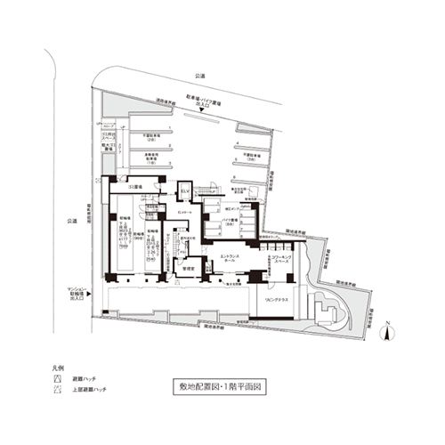 敷地配置図・1階平面図