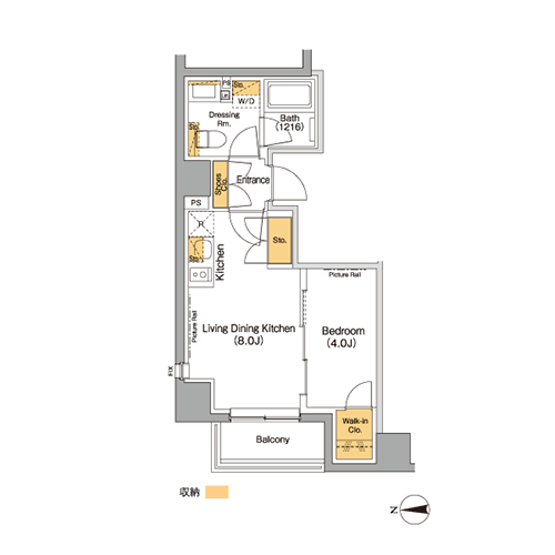 ザ・パークハビオ上野御徒町｜間取図